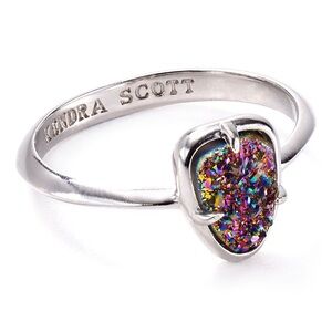 Kendra Scott Silver Ring with Multicolor Stone
